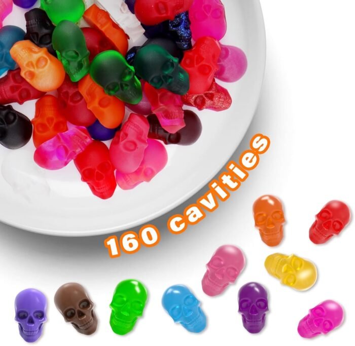 BUSOHA Gummy Skull Candy Molds Silicone, - Image 3