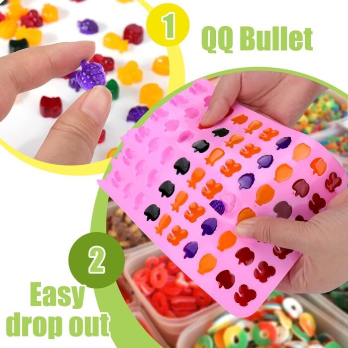 Mity rain 5pcs Fruit Snack Molds Silicon - Image 6