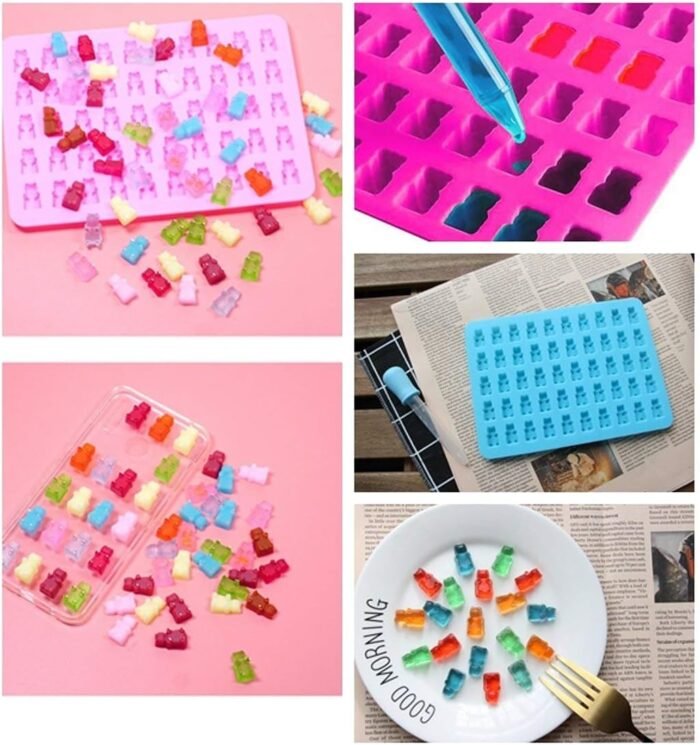 10 pcs set Teddy Bear Shaped Gummies Can - Image 3