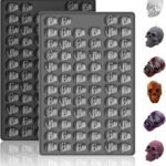 2 Pcs Gummy Skull Candy Molds Silicone 1