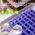 Large Gummy Bear and Worm Mold Silicone, - Image 2
