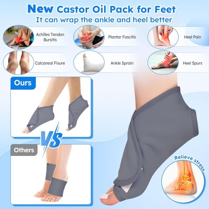 Castor Oil Pack Wrap,10 pcs Reusable Org - Image 4