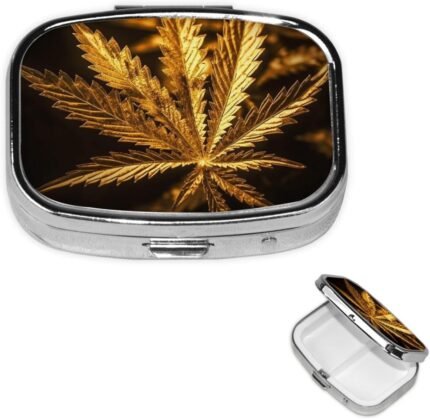 Pill Box Small Pill Case 2 Compartment C