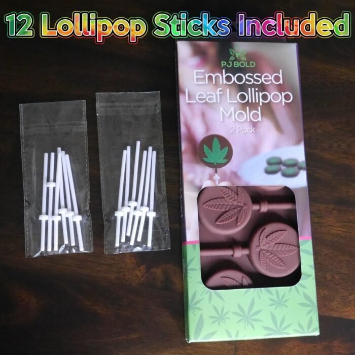 PJ BOLD Marijuana Leaf Lollipop Silicone - Image 3