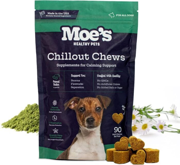 Moe’s Calming Chews for Dogs 90ct – Natu - Image 1