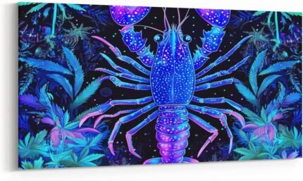 Erosebridal Lobster Large Canvas Wall Ar