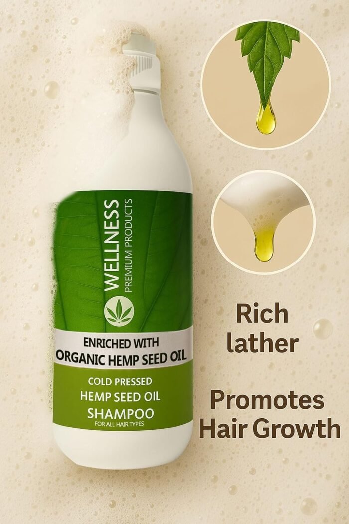 Wellness Premium Organic Hemp Shampoo – - Image 6