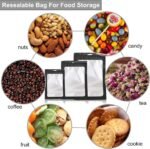 300 Pack 3 Sizes Resealable Mylar Bags F - Image 5