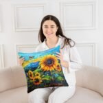 Yellow Sunflowers Throw Pillow Covers Co - Image 4