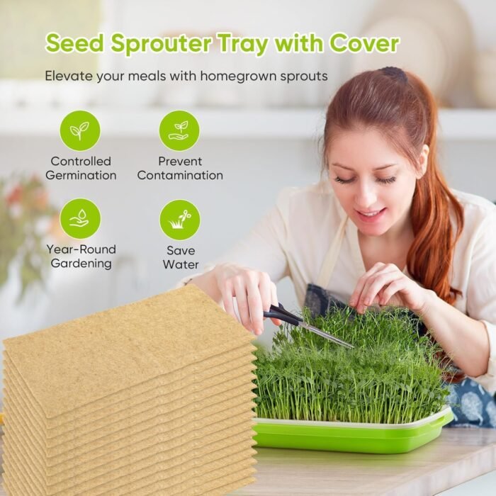 16 Pack Hemp Mats for Growing Microgreen - Image 5