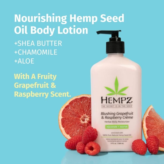 HEMPZ Body Lotion - Grapefruit & Raspber - Image 4