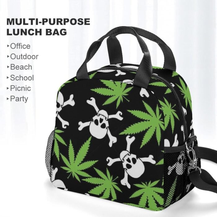 Cannabis Skull All Print Insulated Lunch - Image 6
