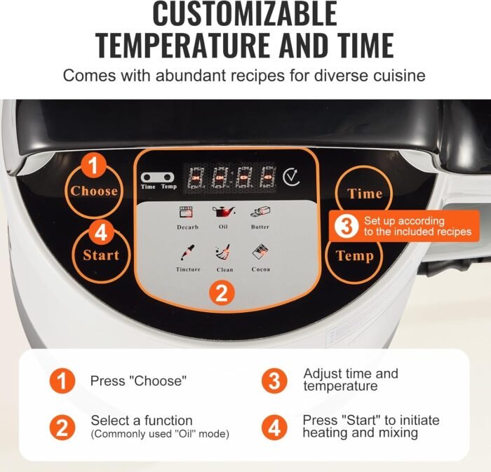 VEVOR Magic Butter Machine, 6 Functions, - Image 4