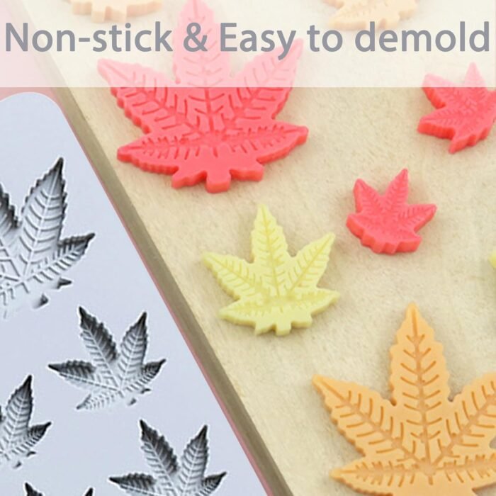 Leaf Silicone Mold Trays, 2Pcs Nonstick - Image 3