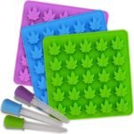 PJ BOLD Marijuana Leaf Gummy Molds Silic