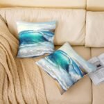 Castle Fairy Ocean Beach Throw Pillow Co - Image 2