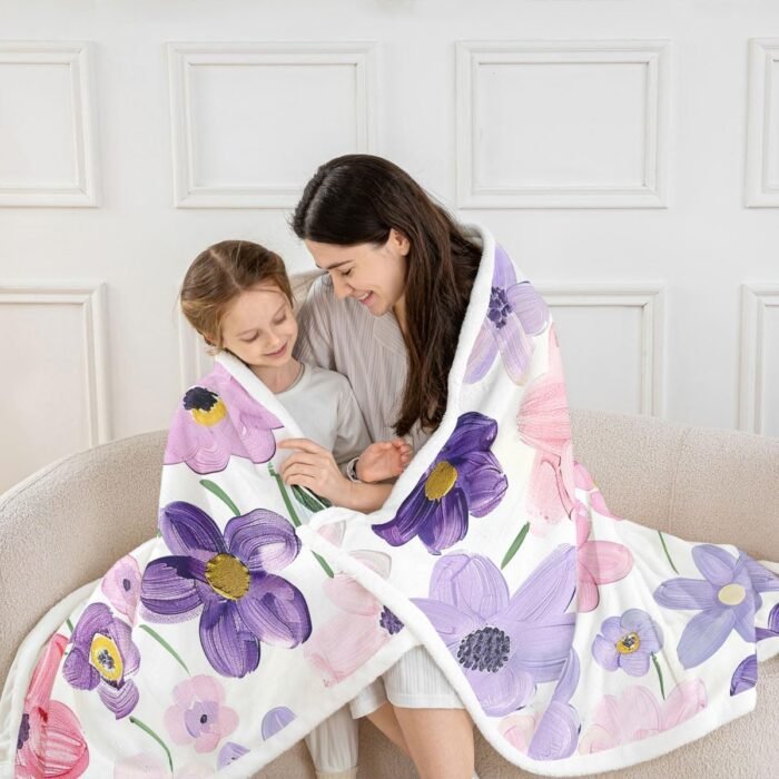 Castle Fairy Watercolor Flowers Plush Th - Image 2