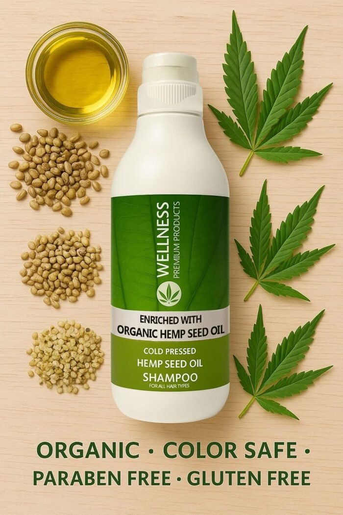 Wellness Premium Organic Hemp Shampoo – - Image 3