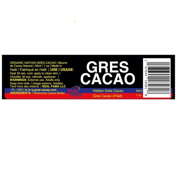 REAL FAMA Gres Cacao Oil 30ml Travel siz - Image 8