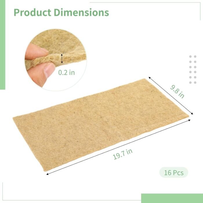 16 Pack Hemp Mats for Growing Microgreen - Image 3
