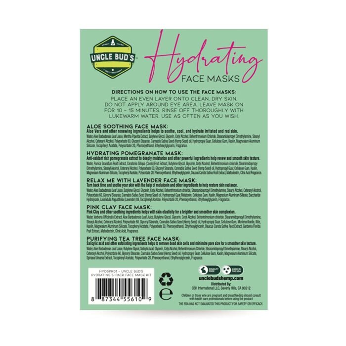 Uncle Bud’s Hemp 5-pack Hydrating Face M - Image 6