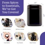 Infinity Jars Classic Black Glass Jar 25 - Image 3