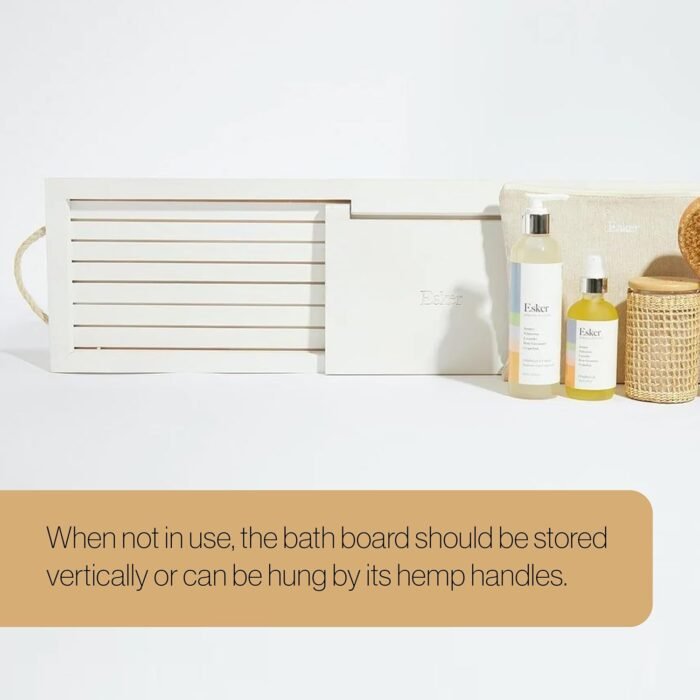 Esker Bathtub Tray, Premium Pine Wood Ba - Image 7