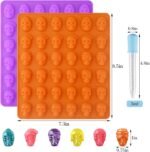 HUAKENER Gummy Skull Candy Molds, 2 Pack - Image 3