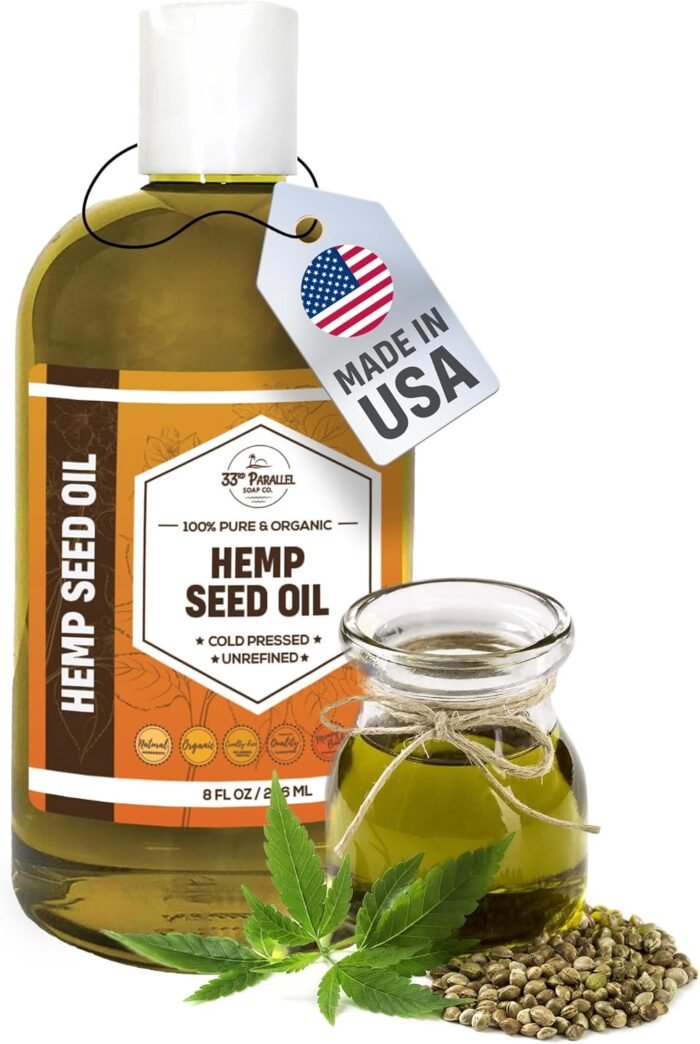 Organic Hemp Seed Oil (8 oz) Premium Col - Image 1