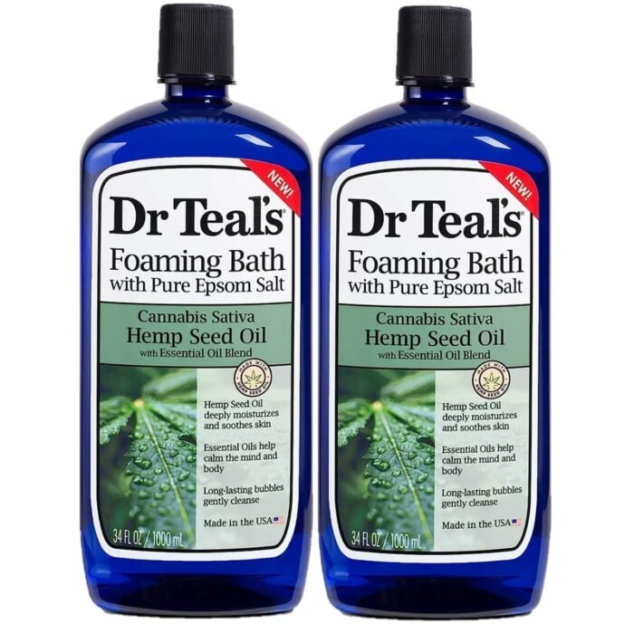 Dr. Teal's Hemp Seed Oil Foaming Bath Gi - Image 1