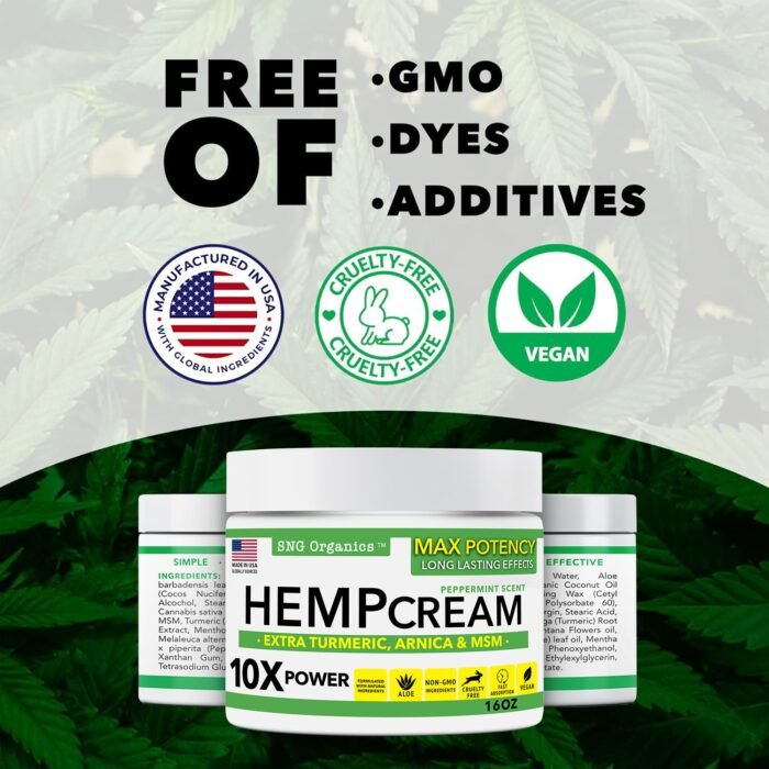 Super Natural Goods Hemp Cream (8oz) Hem - Image 3