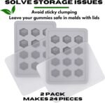 Large Gummy Molds with Lids, 10ML Silico - Image 5