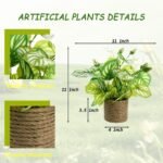 11'' Artificial Plants Pothos Greenery R - Image 3