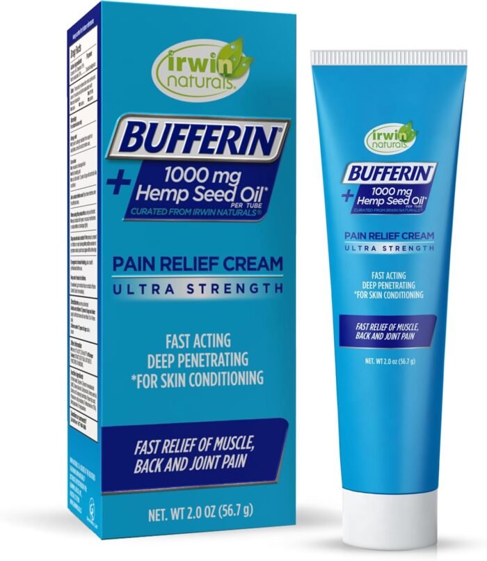 Bufferin Hemp Seed Oil Pain Relief Cream - Image 1