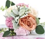 Bridesmaid Bouquets Set of 4 - Blush & P - Image 2