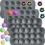 4 Pcs Chocolate Candy Silicone Molds, 3D