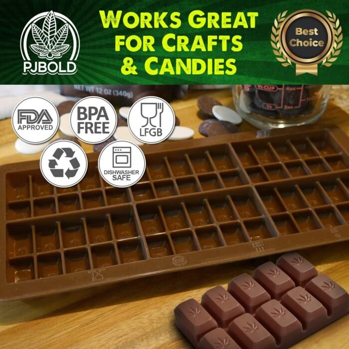 Small Leaf Chocolate Bar Silicone Candy - Image 4