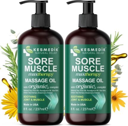 Sore Muscle Massage Oil for Massage Ther
