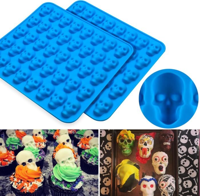 Sidosir 4Pcs Gummy Skull Chocolate Molds - Image 3