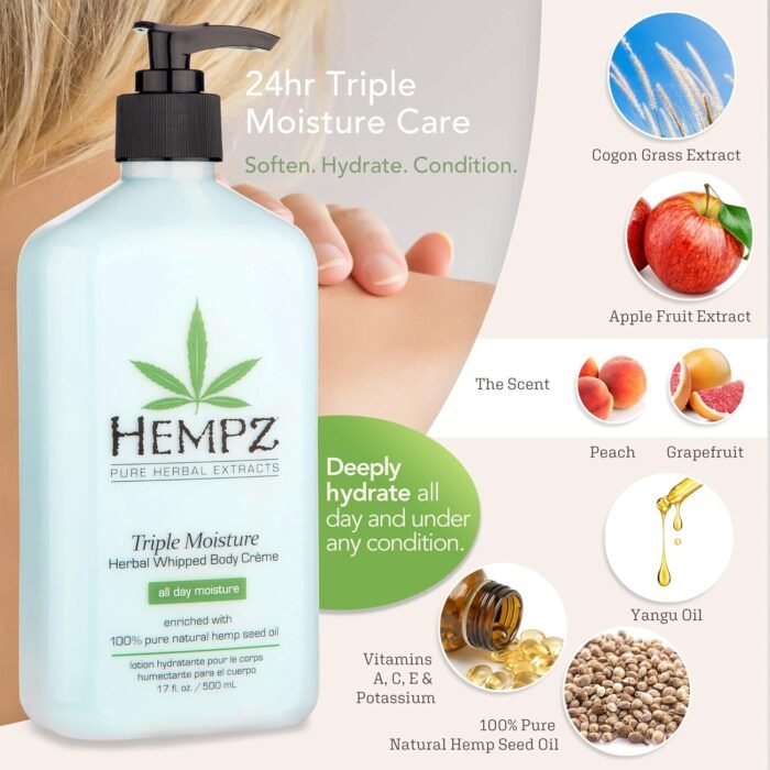 Hempz Natural Triple Moisture Herbal Whi - Image 2