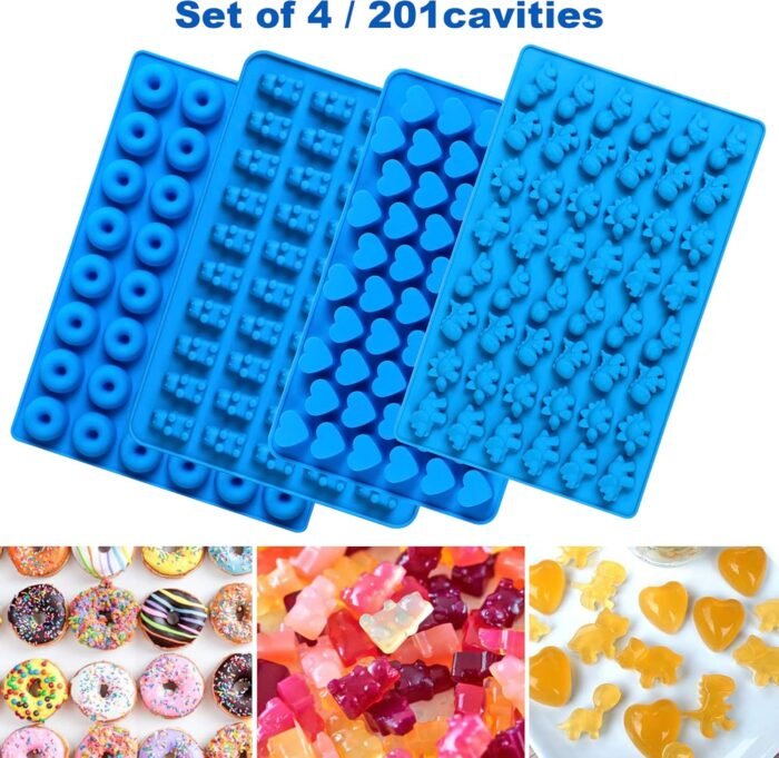 Sidosir 4Pcs Gummy Candy Bear Molds, Non - Image 4