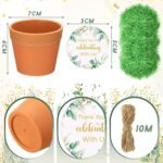 Ctosree 24 Sets Sage Green Baby Shower P - Image 3