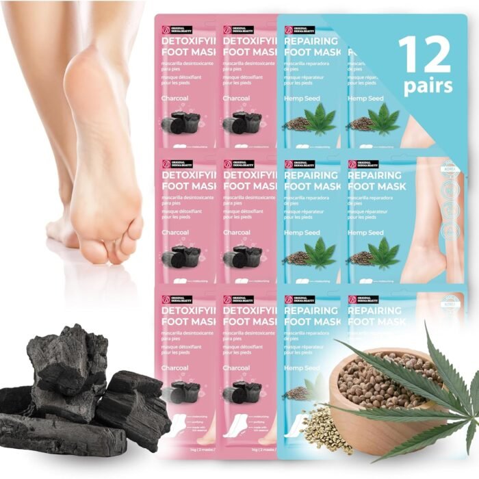 Original Derma Beauty Foot Mask 12 Pairs - Image 1