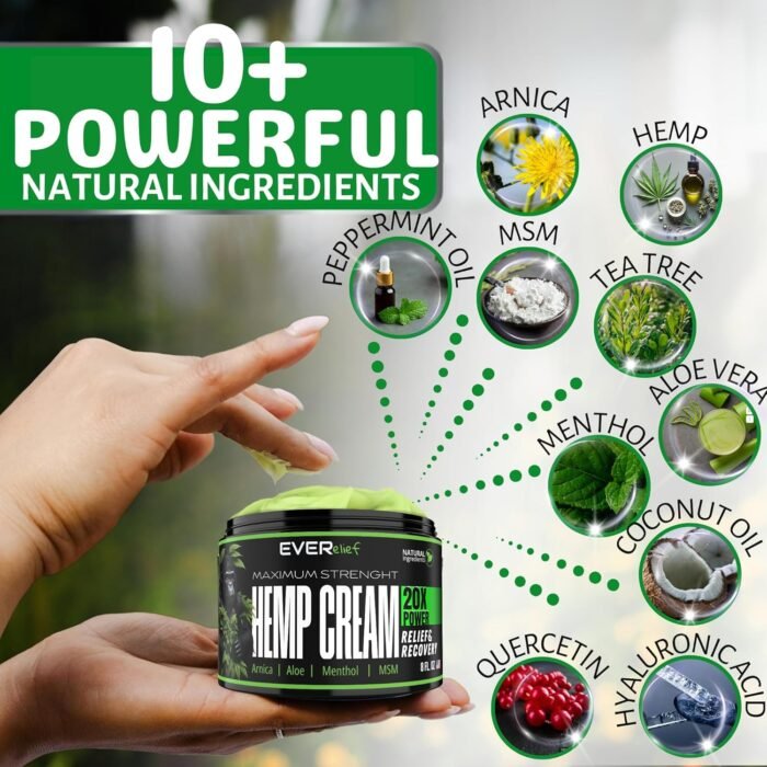 Hemp Cream Maximum Strength Relief Cream - Image 4