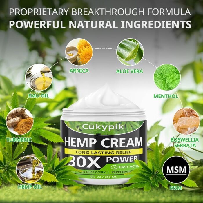 Hemp Cream Maximum Strength 8.5oz - Hemp - Image 6