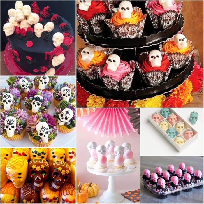 Juome Gummy Skull Molds Silicone, 4 Pack - Image 4