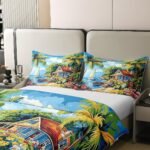 Summer Seaside Beach Cotton Duvet Cover - Image 4