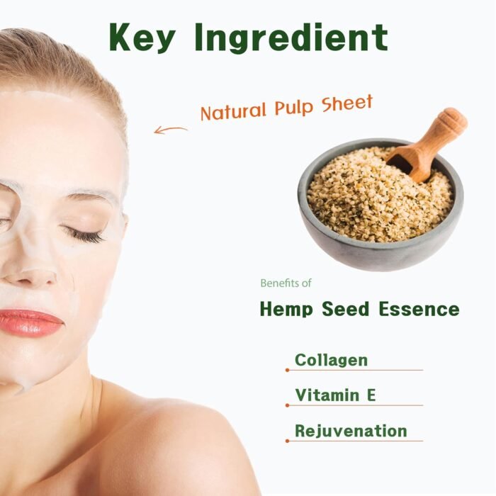 Purederm Hemp Seed Essence Mask (12 Pack - Image 2