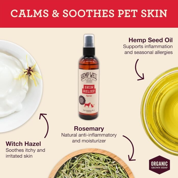 Hemp Well Skin Itch Relief Spray for Dog - Image 3