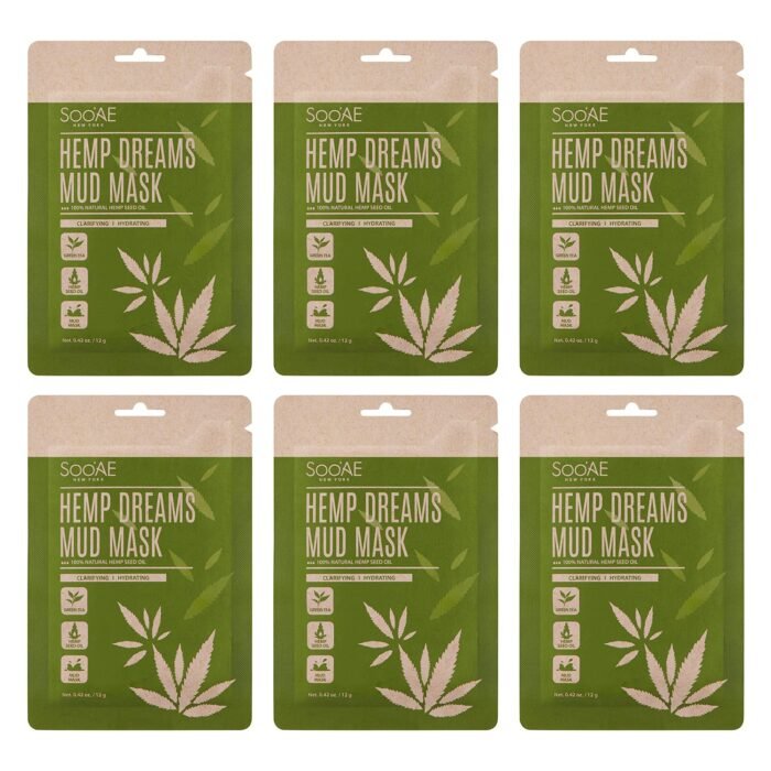 Soo'AE Hemp Dreams Mud Mask [6 Count] 10 - Image 1